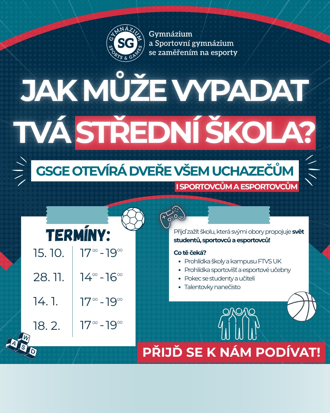 Přijďte poznat GSGE na vlastní kůži. Dny otevřených dveří jsou tady!